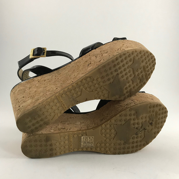 Jimmy Choo LIKE NEW Black Patent Leather Platforms - Picture 7 of 7